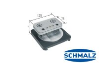 Schmalz Blocksauger VCBL-S4 125 x 75 mm, Höhe 50 mm, drehbar, mit Tastventil