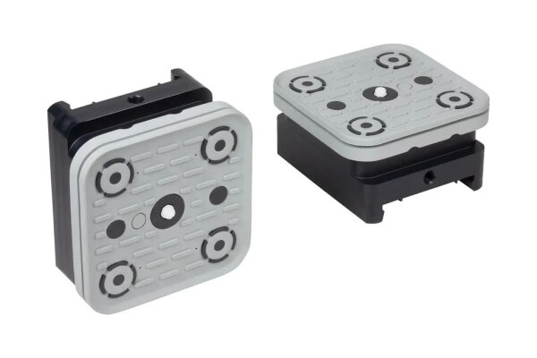 Schmalz Blocksauger VCBL-S1 120 x 120 mm, Höhe 50 mm, mit Tastventil