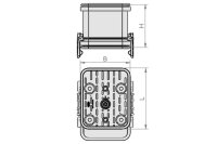 Schmalz Blocksauger VCBL-K1 140x115x85mm 1-Kreis längs