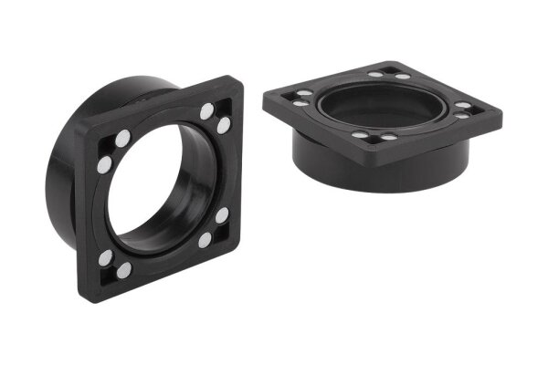 Schmalz Mono-Base ISMB 80 x 80 x 26 mm beim Einsatz mit Adapter-Plate (1-Kreis)