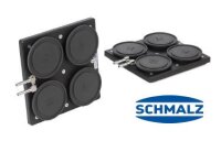 Schmalz Quad-Base ISQB-G 175 x 175 x 22 mm beim Einsatz...