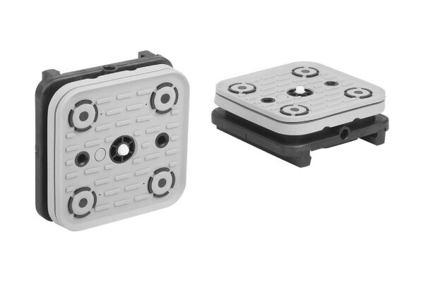 Schmalz Blocksauger VCBL-S1 120 x 120 mm, Höhe 32,7 mm, mit Tastventil